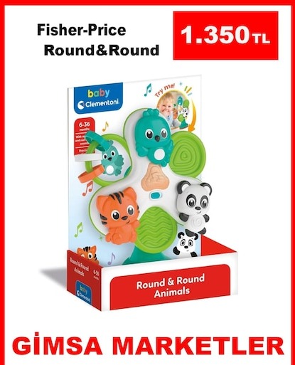 Fisher-Price Round & Round Animals 1 Adet