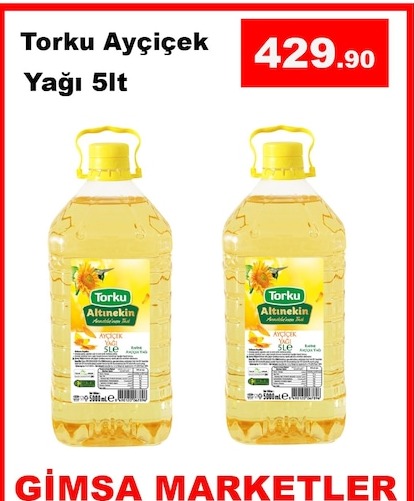 Torku Ayçiçek Yağı 5Lt