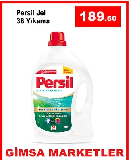 Persil Jel 38 Yıkama