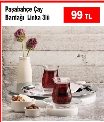 Paşabahçe Çay Bardağı Linka 3'Lü
