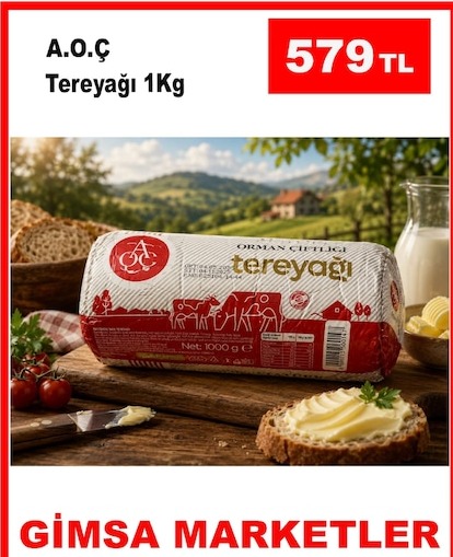 A.O.Ç Tereyağı 1Kg