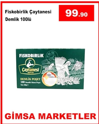 Fiskobirlik Çay Tanesi Demlik 100'Lü