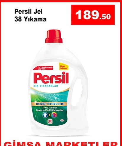 Persil Jel 38 Yıkama