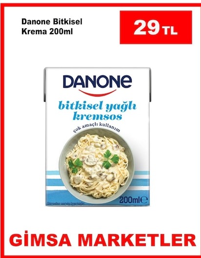Danone Bitkisel Krema 200Ml