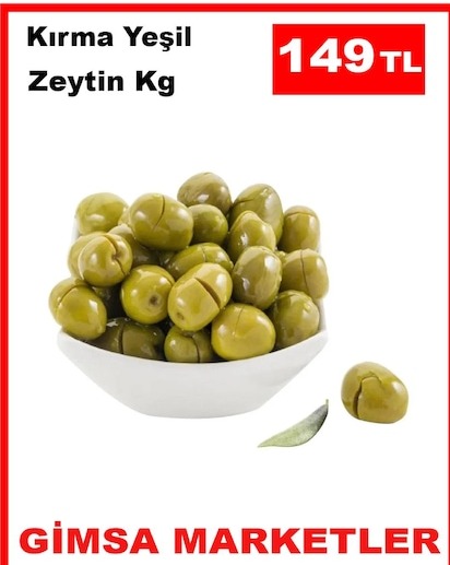 Kırma Yeşil Zeytin Kg