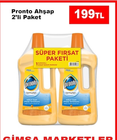 Pronto Ahşap Temizleyici 2'Li Paket