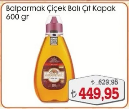 Balparmak Çiçek Balı Çıt Kapak 600 Gr