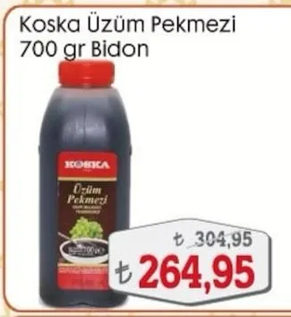 Koska Üzüm Pekmezi 700 Gr Bidon