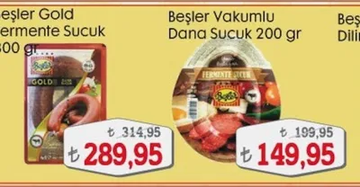 Beşler Vakumlu Dana Sucuk 200 Gr