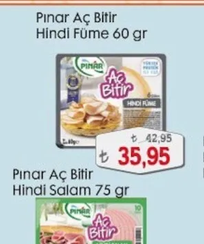 Pınar Aç Bitir Hindi Füme 60 Gr