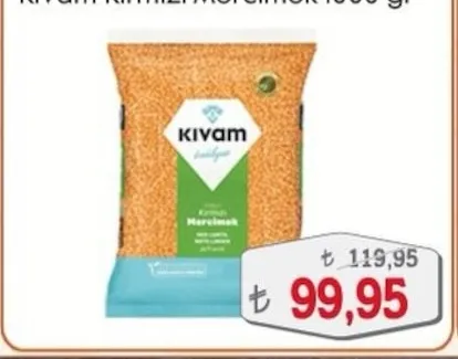 Kıvam Kırmızı Mercimek 1000 Gr