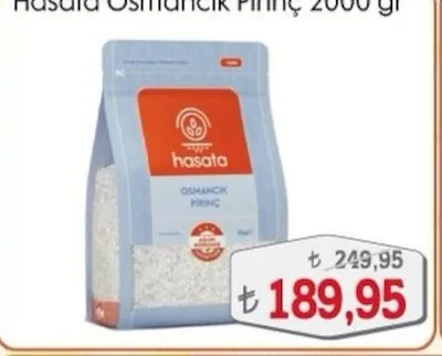 Hasata Osmancık Pirinç 2000 Gr