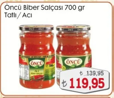 Öncü Biber Salçası 700 Gr Tatlı / Acı
