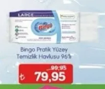 Bingo Pratik Yüzey Temizlik Havlusu 96'Lı