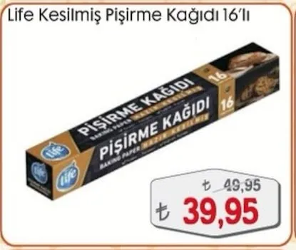 Life Kesilmiş Pişirme Kağıdı 16'Lı