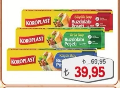 Koroplast Buzdolabı Poşeti