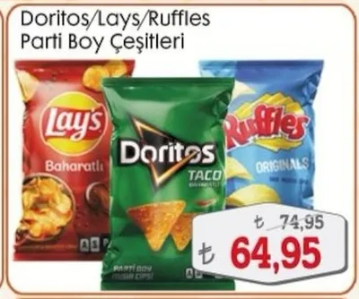 Doritos/Lays/Ruffles Parti Boy Çeşitleri