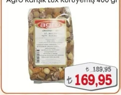 Agro Karışık Lux Kuruyemiş 400 Gr