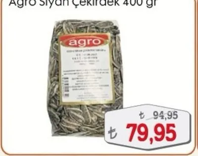 Agro Siyah Çekirdek 400 Gr