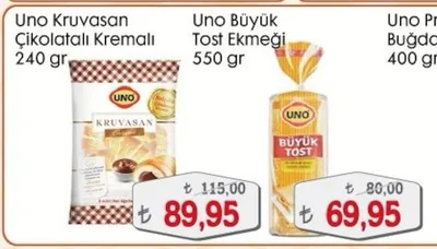 Uno Kruvasan Çikolatalı Kremalı 240 Gr