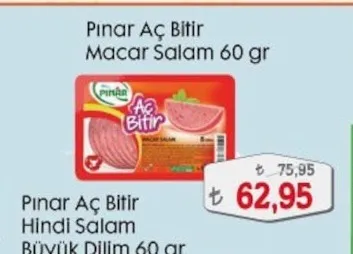 Pınar Aç Bitir Hindi Salam Büyük Dilim 60 Gr