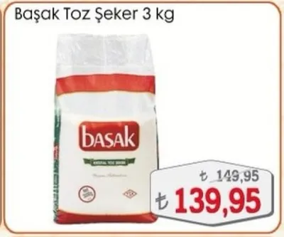Başak Toz Şeker 3 Kg