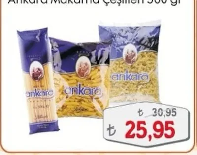 Ankara Makarna Çeşitleri 500 Gr