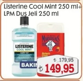 Listerine Cool Mint 250 Ml+ Lpm Duş Jeli 250 Ml
