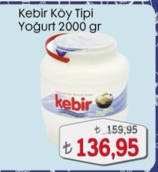 Kebir Köy Tipi Yoğurt 2000 Gr