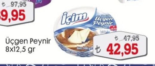 Içim Üçgen Peynir 8X12,5 Gr