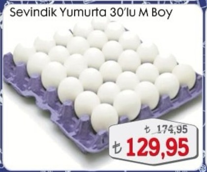 Sevindik Yumurta 30'Lu M Boy
