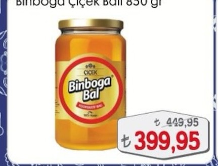 Binboga Çiçek Balı 830 Gr