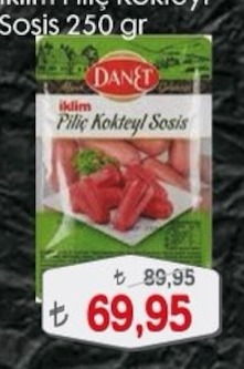 İklim Piliç Kokteyl Sosis 250 Gr