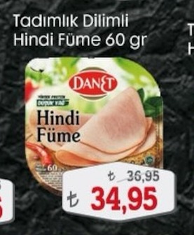 Danet Tadımlık Dilimli Hindi Füme 60 Gr