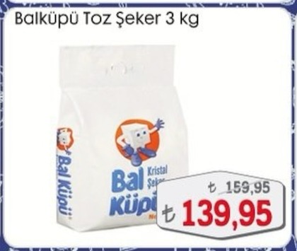 Balkübü Toz Şeker 3 Kg
