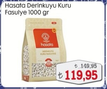 Hasata Derinkuyu Kuru Fasulye 1000 Gr