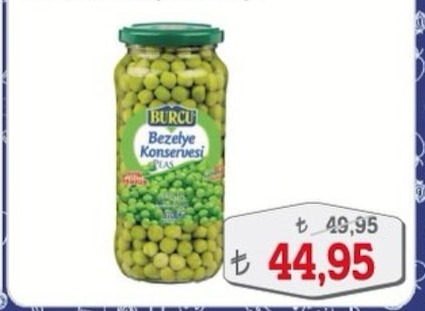 Burcu Bezelye Konservesi
