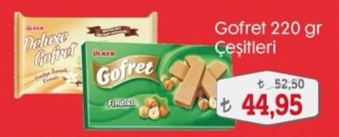 Ülker Gofret 220 Gr Çeşitleri