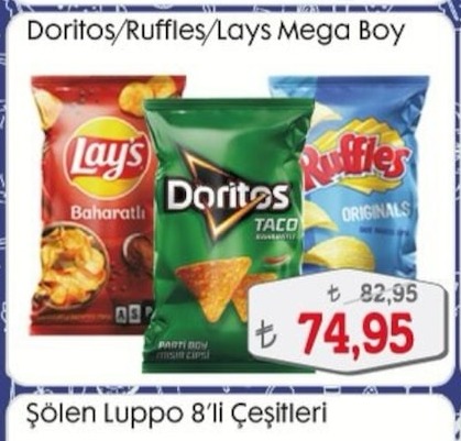 Doritos Ruffles Lays Mega Boy