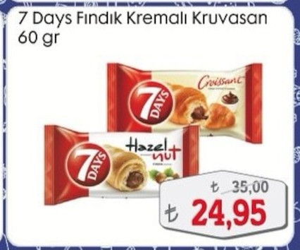 7 Days Fındık Kremalı Kruvasan 60 Gr
