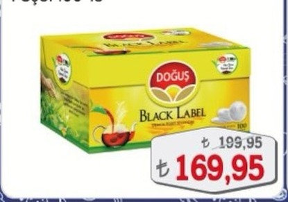 Doğuş Black Label Demlik Poşet Çay 100 Adet