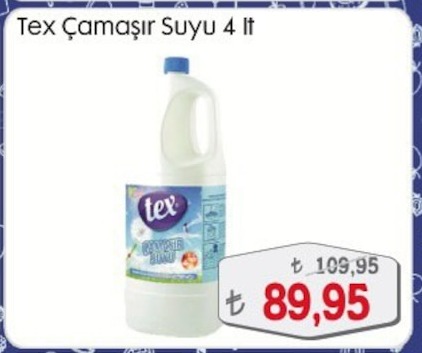 Tex Çamaşır Suyu 4 Lt
