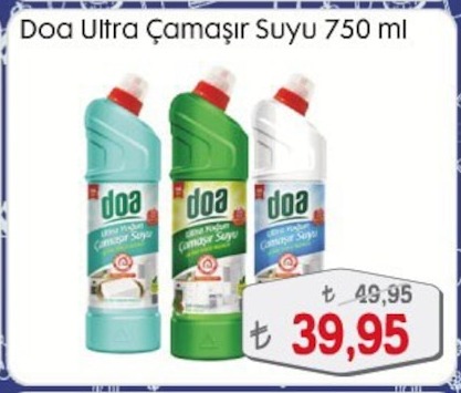 Doa Ultra Çamaşır Suyu 750 Ml