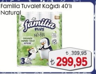 Familia Tuvalet Kağıdı 40'Lı Natural