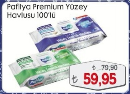 Pafilya Premium Yüzey Havlusu 100'Lü