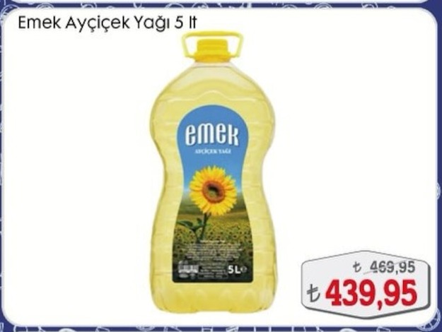 Emek Ayçiçek Yağı 5 Lt