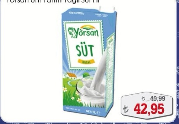 Yörsan Süt 1 L