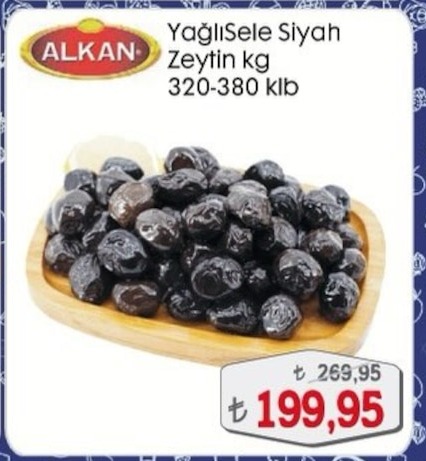 Alkan Yağlı Sele Siyah Zeytin Kg