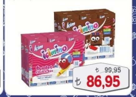 Içim Ikimino Çilekli Süt 6 Adet