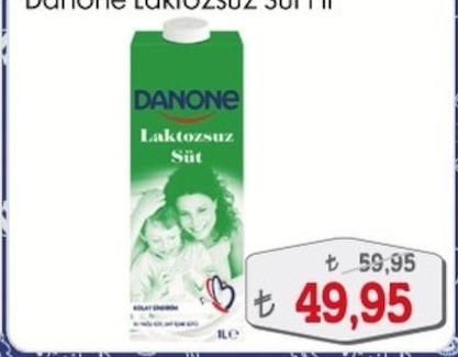 Danone Laktozsuz Süt 1L